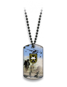 Placa con cadena de bolas 