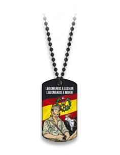 Placa con cadena de bolas 