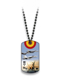 Placa con cadena de bolas 