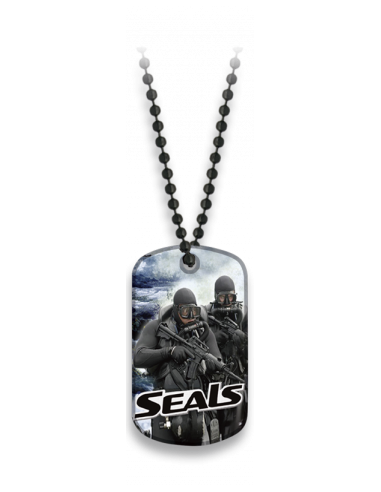 Placa con cadena de bolas 