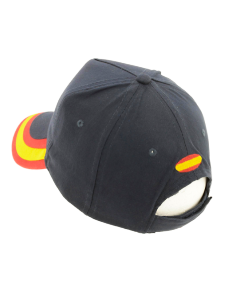 Gorra Negra Bandera España Halcón