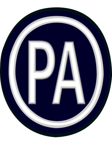 Parche Policía Aérea Azul Marino (PA)