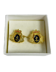 Gemelos de Camisa Metálico Escarapela Oficial de la Armada Española 2