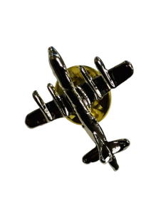 Pin Avión Plateado 