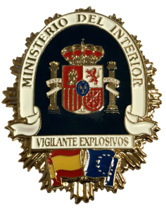 Chapa cartera Vigilante de Explosivos