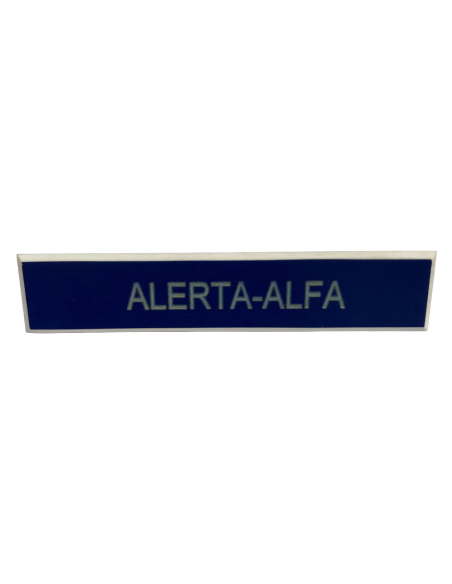 Rectángulo de identificación personal Ejército del Aire con grabación