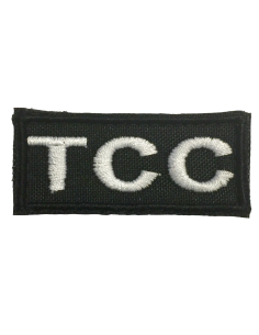 Parche de Pecho TCC Negro y Blanco