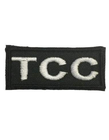 Parche de Pecho TCC Negro y Blanco