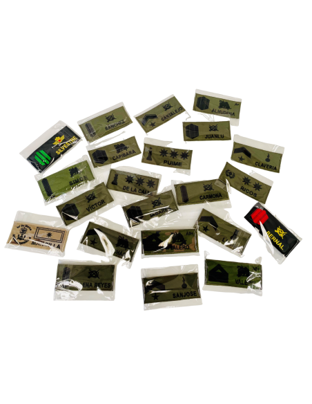 Galleta Identificativa Bordada Ejército de Tierra verde
