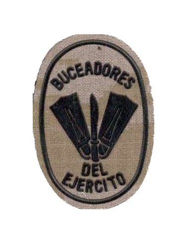 Parche de pecho Buceadores del Ejército Árido...