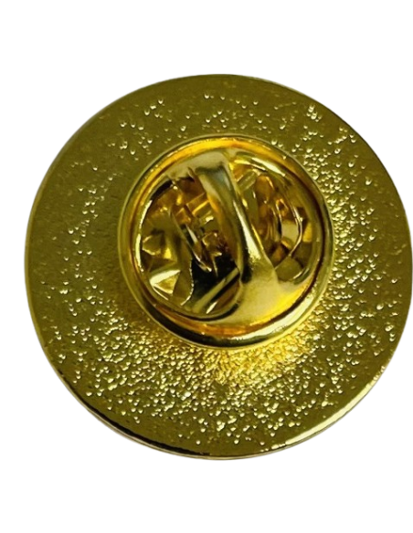Pin redondo dorado GEO