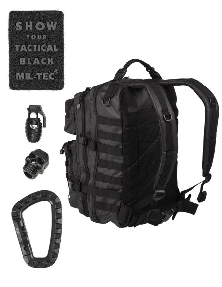 Mochila Miltec Táctical Black 36L