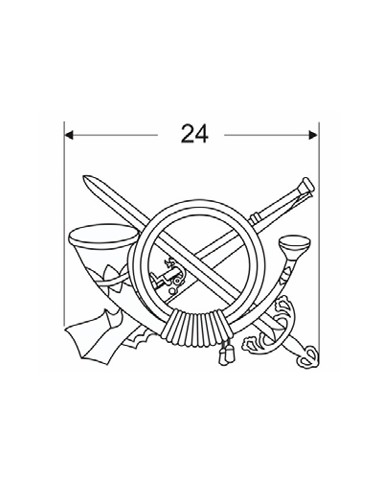 Emblema de Solapa Infantería (Par)