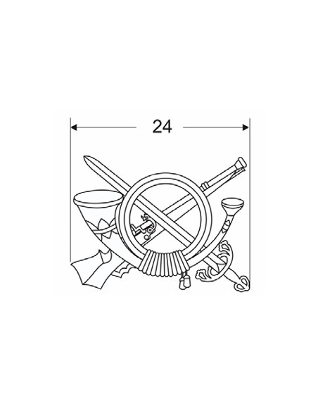 Emblema de Solapa Infantería (Par)
